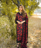 Aneelas - Printed Patch Emb Lawn 3 Piece Unstitched Suit MI 104A Summer Collection