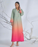 Shamoze Silk Digital Tye ‘N’ Dye 3pc Unstitched Suit - 168