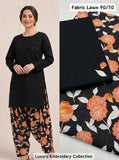 Lawn 2pc Chikenkari Embroidery With Printed Trouser - 903