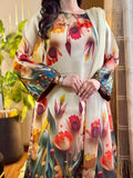 Shamoze Silk Digital Tye ‘N’ Dye 3pc Unstitched Suit - 208
