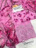 Digital Printed Lawn With Daman Embroidery 3 Piece Unstitched Suit BS - 20024 Summer Collection