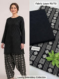 Lawn 2pc Chikenkari Embroidery With Printed Trouser - 915