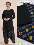 Lawn 2pc Chikenkari Embroidery With Printed Trouser - 916