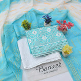 Bareeze Lawn Boring Work Shirt 3PC Embroiderey Best Quality Summer Collection - BD45