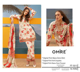 Printed Lawn With Shifoon Dupatta 3 Piece Unstitched Suit - Summer Collection - B 04