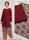 Lawn 2pc Chikenkari Embroidery With Printed Trouser - 914