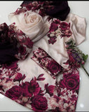 Digital Printed 3 Piece Swiss With Silk Dupatta Collection 15