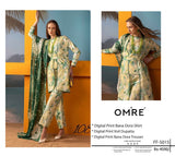 Printed Lawn With Shifoon Dupatta 3 Piece Unstitched Suit - Summer Collection - B 08