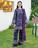 Shamoze Silk Digital Tye ‘N’ Dye 3pc Unstitched Suit - 176