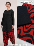 Lawn 2pc Chikenkari Embroidery With Printed Trouser - 917
