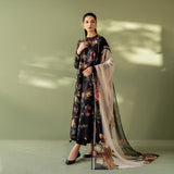 Baroque - Printed Patch Emb Lawn 3 Piece Unstitched Suit MI 107A Summer Collection