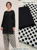 Lawn 2pc Chikenkari Embroidery With Printed Trouser - 909