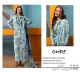 Printed Lawn With Shifoon Dupatta 3 Piece Unstitched Suit - Summer Collection - B 02