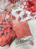 Digital Printed Lawn With Daman Embroidery 3 Piece Unstitched Suit BS - 20023 Summer Collection