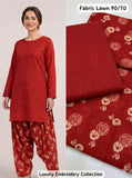 Lawn 2pc Chikenkari Embroidery With Printed Trouser - 922