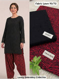 Lawn 2pc Chikenkari Embroidery With Printed Trouser - 907