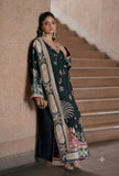 ETHNIC - Kaftan Luxury Silk 2-Piece Embroidered Unstitched Suit - 024
