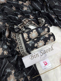 Bin-Saeed Printed Lawn 3 Piece Unstitched Suit BS - 014