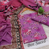 Printed Lawn 3 Piece Unstitched Suit Y -101 Summer Collection
