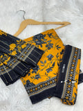 Bin Saeed Printed Lawn 3 Piece Unstitched Suit BS -001 Summer Collection