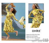 Printed Lawn With Shifoon Dupatta 3 Piece Unstitched Suit - Summer Collection - B 09