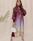 Shamoze Silk Digital Tye ‘N’ Dye 3pc Unstitched Suit - 214
