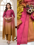 Shamoze Silk Digital Tye ‘N’ Dye 3pc Unstitched Suit - 213