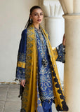HUSSAIN REHAR - 3PC Unstitched Dhanak Embroidered Shirt with Printed Wool Shawl - D12