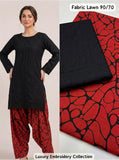 Lawn 2pc Chikenkari Embroidery With Printed Trouser - 911
