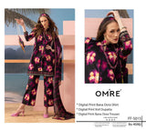 Printed Lawn With Shifoon Dupatta 3 Piece Unstitched Suit - Summer Collection - B 07