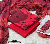 Printed Lawn With Shifoon Dupatta 3 Piece Unstitched Suit - Summer Collection - A 020