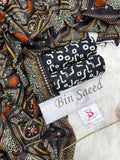Bin-Saeed Printed Lawn 3 Piece Unstitched Suit BS - 009