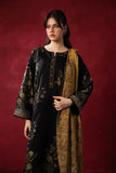 ZEEN - 3PC Unstitched Dhanak Embroidered Shirt with Printed Wool Shawl - D02