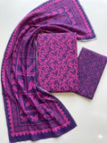 Printed Lawn With Shifoon Dupatta 3 Piece Unstitched Suit - Summer Collection - B 023