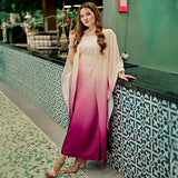Shamoze Silk Digital Tye ‘N’ Dye 3pc Unstitched Suit - 143