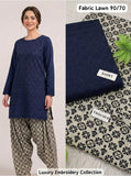 Lawn 2pc Chikenkari Embroidery With Printed Trouser - 912