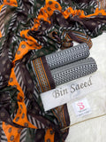 Bin-Saeed Printed Lawn 3 Piece Unstitched Suit BS - 013