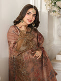 MOHAGNI : Silk Unstitched 3PC Heavy Embroidery Suit - D126