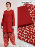 Lawn 2pc Chikenkari Embroidery With Printed Trouser - 920