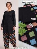 Lawn 2pc Chikenkari Embroidery With Printed Trouser - 904