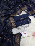 Bin-Saeed Printed Lawn 3 Piece Unstitched Suit BS - 005
