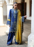 HUSSAIN REHAR - 3PC Unstitched Dhanak Embroidered Shirt with Printed Wool Shawl - D12