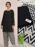 Lawn 2pc Chikenkari Embroidery With Printed Trouser - 905