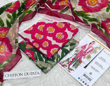 Printed Lawn With Shifoon Dupatta 3 Piece Unstitched Suit - Summer Collection - A 016