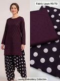 Lawn 2pc Chikenkari Embroidery With Printed Trouser - 929
