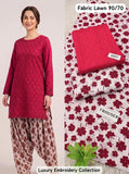Lawn 2pc Chikenkari Embroidery With Printed Trouser - 913