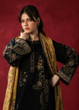 ZEEN - 3PC Unstitched Dhanak Embroidered Shirt with Printed Wool Shawl - D02