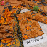 Printed Lawn 3 Piece Unstitched Suit Y -104 Summer Collection