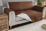 100% Water Proof Quilted Sofa Cover - Copper Brown