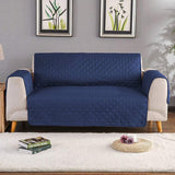 100% Water Proof Quilted Sofa Cover - Navy Blue